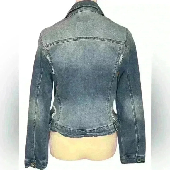 Ci Sono distressed women’s jean jacket- size medium - Picture 6 of 13